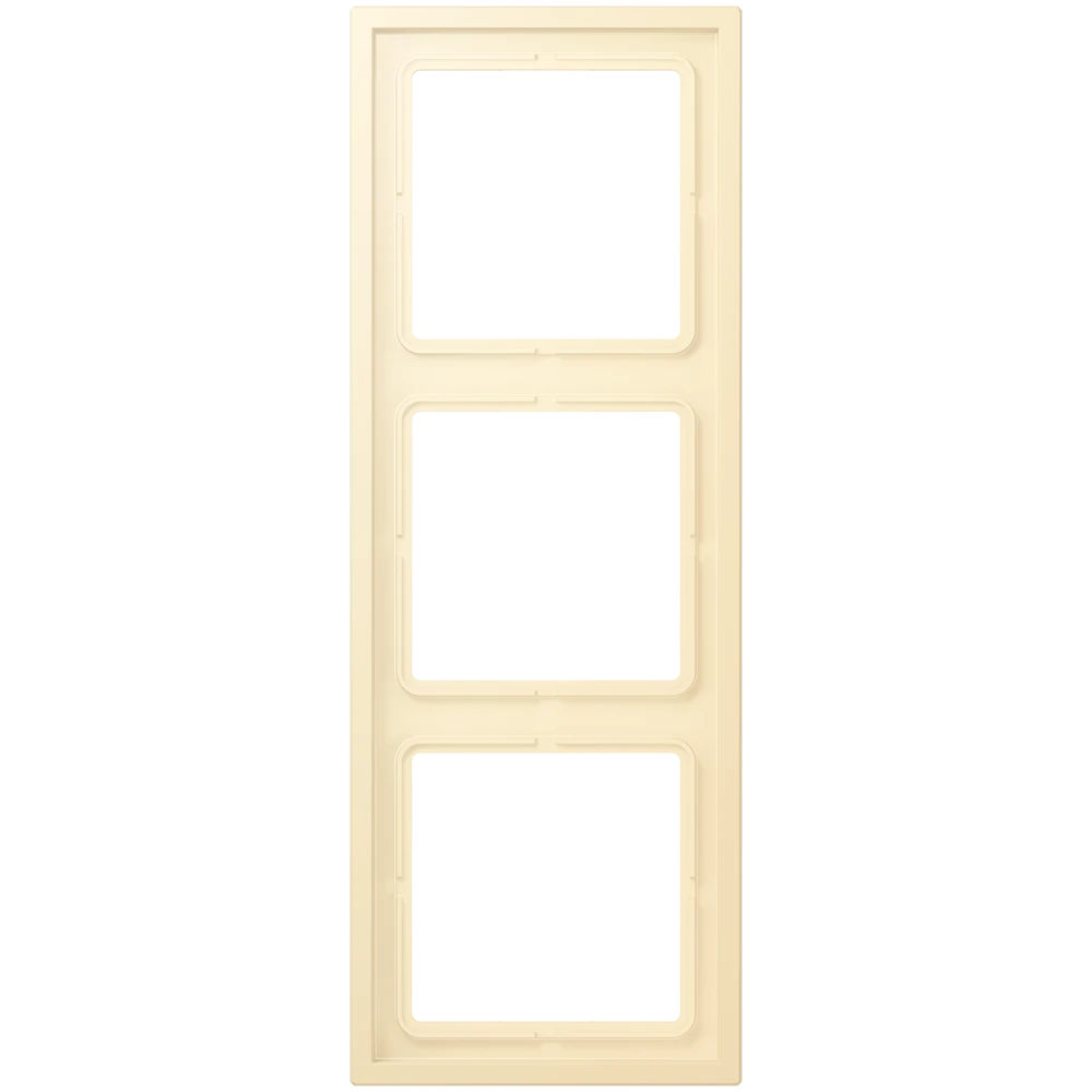 Frame 3-gang, LS ZERO, thermoplastic lacquered, blanc (32001), vertical and horizontal installation