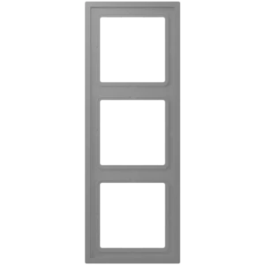 Frame 3-gang, LS ZERO, thermoplastic lacquered, gris 31 (32011), vertical and horizontal installation