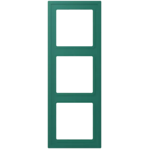 Frame 3-gang, LS ZERO, thermoplastic lacquered, vert anglais (32040), vertical and horizontal installation