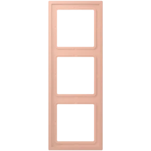 Frame 3-gang, LS ZERO, thermoplastic lacquered, rose clair (32102), vertical and horizontal installation