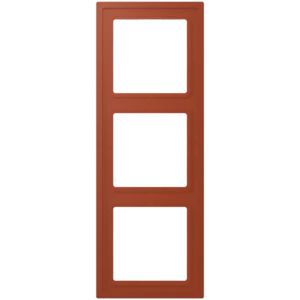 Frame 3-gang, LS ZERO, thermoplastic lacquered, l'ocre rouge (32110), vertical and horizontal installation