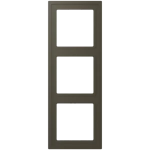 Frame 3-gang, LS ZERO, thermoplastic lacquered, ombre naturelle 31 (32140), vertical and horizontal installation