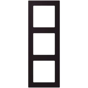 Frame 3-gang, LS ZERO, thermoplastic lacquered, noir d'ivoire (4320E), vertical and horizontal installation