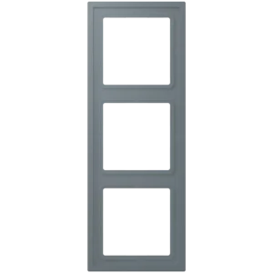 Frame 3-gang, LS ZERO, thermoplastic lacquered, gris 59 (4320H), vertical and horizontal installation