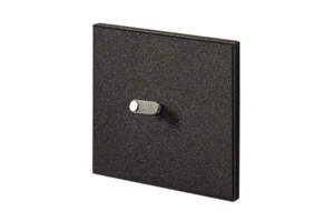 Lithoss Cockpit, 1 toggle, Original frame, 24V push button, Textured Black with Nickel knurl