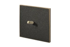 Lithoss Cockpit, 2 + 2 + 2 toggles, Circum vertical frame, 24V push button, Textured Black with Brushed Brass knurl