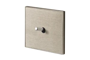 Lithoss Cockpit, 2 + 2 + 2 toggles, Circum vertical frame, 24V push button, Stainless Steel with Nickel knurl