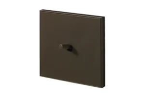 Lithoss Cockpit, 1 toggle, Opera vertical frame, 24V push button, Anodic Brown