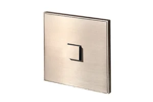 Lithoss Select, 1 button, Opera vertical frame, KNX, Nickel