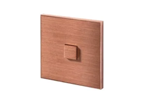 Lithoss Select, 2 buttons, Opera vertical frame, KNX, Copper